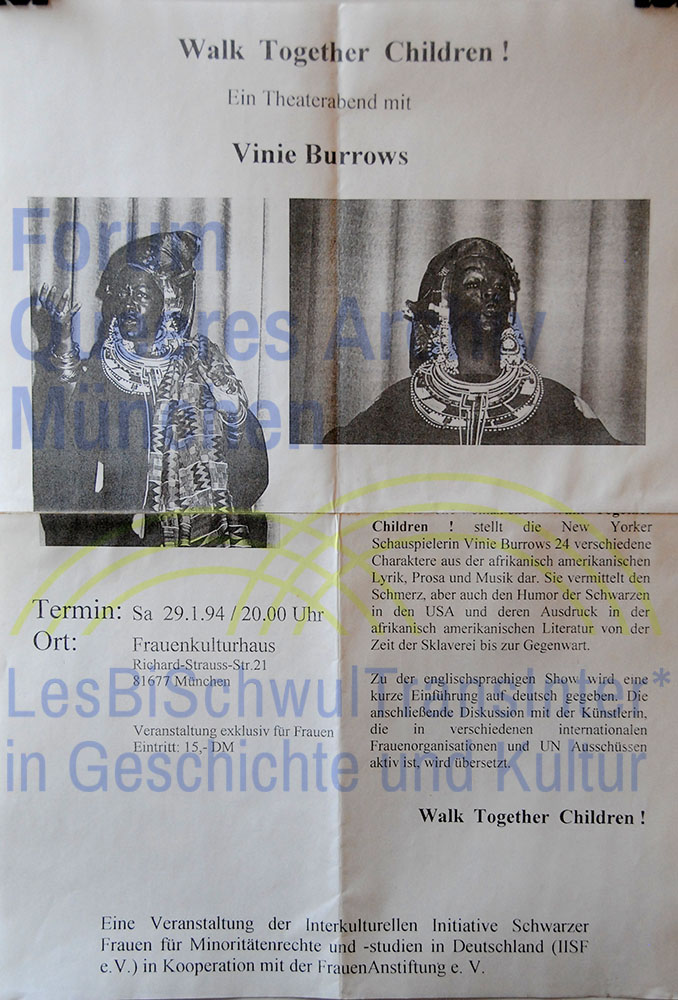 Frauenkulturhaus 1994 – Walk Together Children