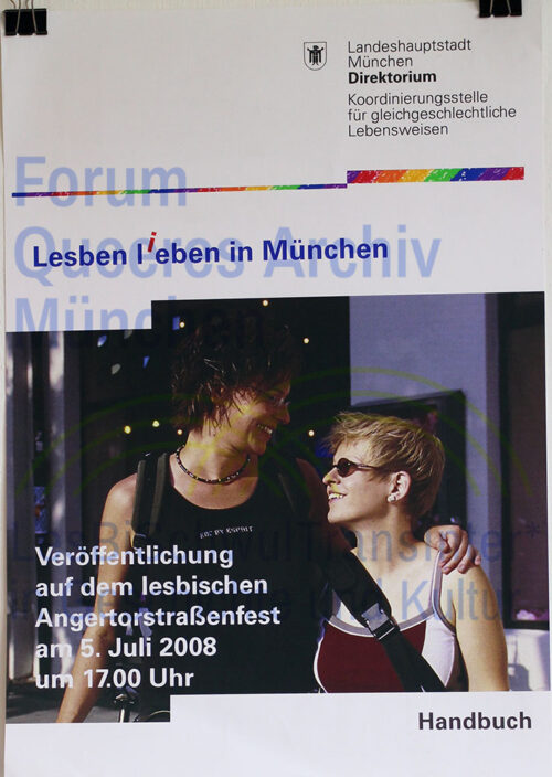 Landeshauptstadt München Direktorium, Koordinierungsstelle für gleichgeschlechtliche Lebensweisen 2008 – Lesben lieben in München