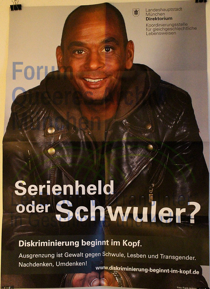 Landeshauptstadt München Direktorium, Koordinierungsstelle für gleichgeschlechtliche Lebensweisen 2008(?) – Serienheld oder Schwuler