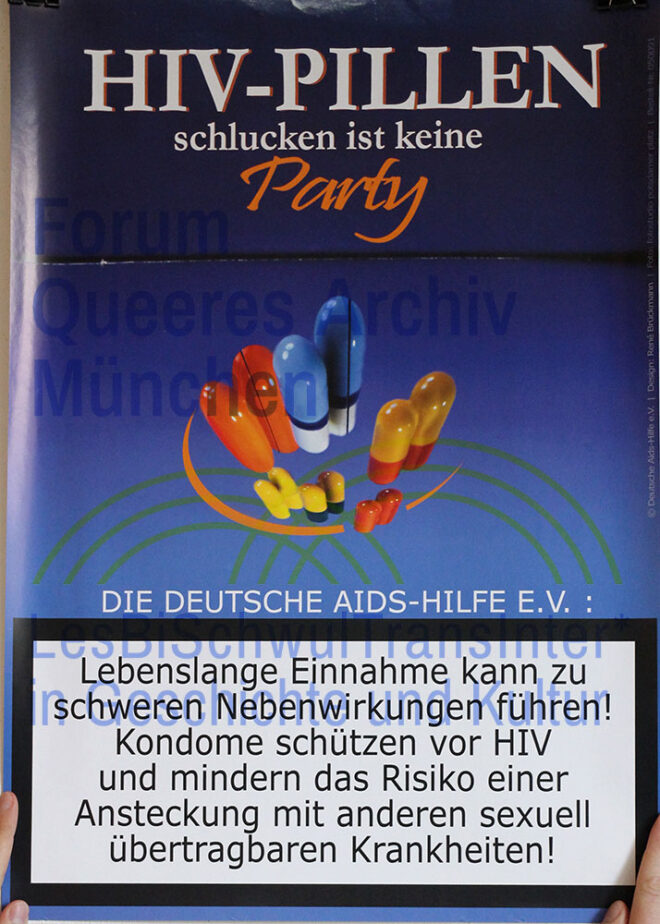 Deutsche AIDS-Hilfe 2004 – HIV-Pillen schlucken ist keine Party