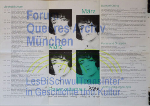 Frauenkulturhaus 1993 – Veranstaltungen März 1993