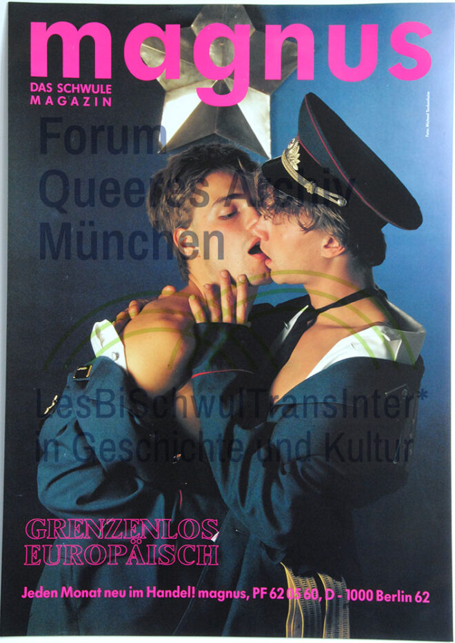magnus, das schwule Magazin. Grenzenlos europäisch. Jeden Monat neu im Handel. Foto: Michael Taubenheim