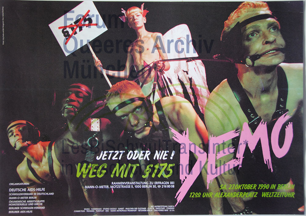 Deutsche AIDS-Hilfe, Schwulenverband in Deutschland et al. 1990 – Jetzt oder nie