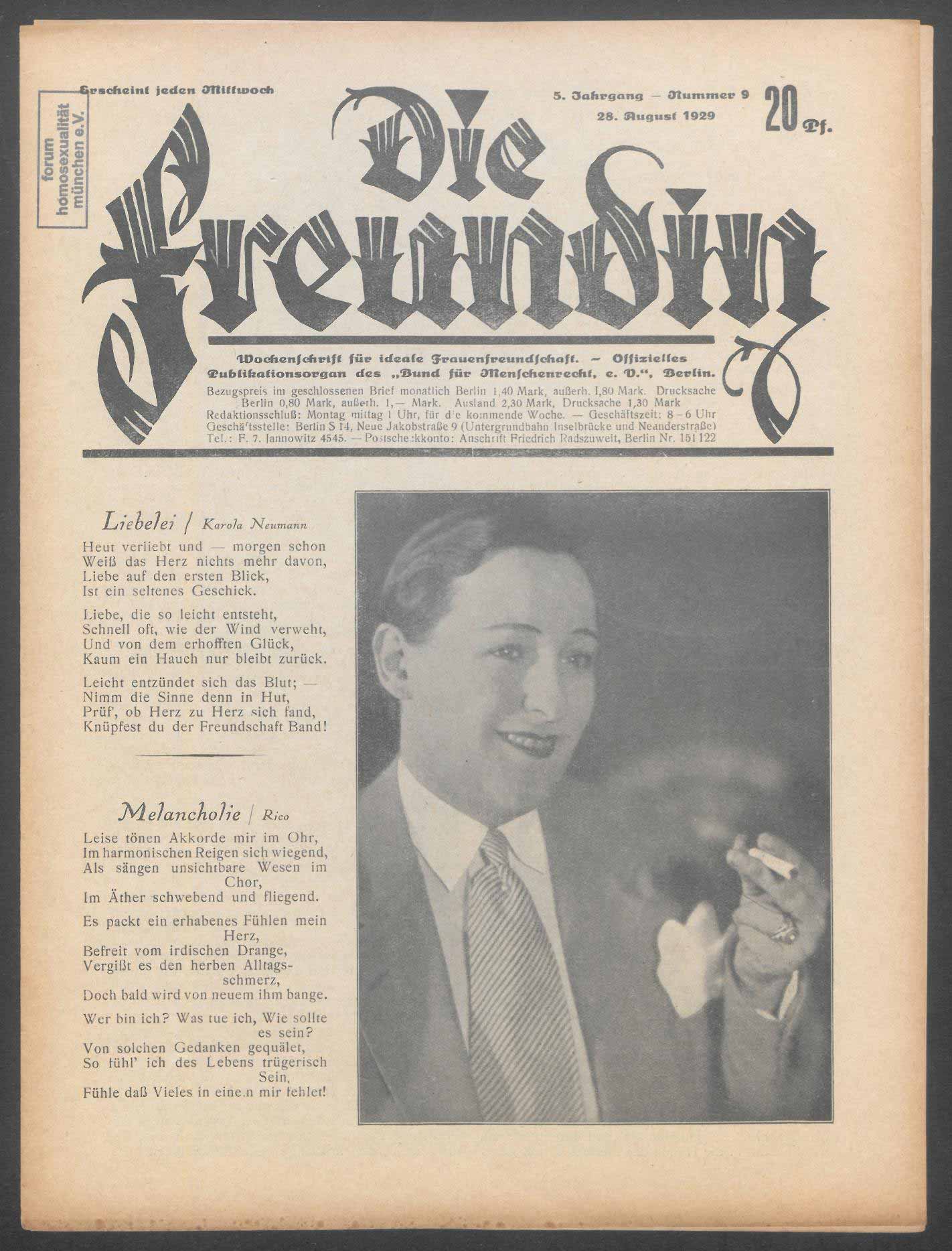 Die Freundin 1929 - Ausgabe 9