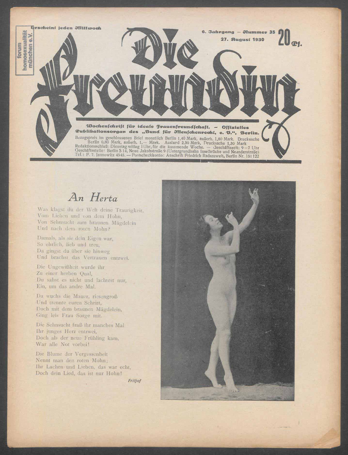 Die Freundin 1930 - Ausgabe 35