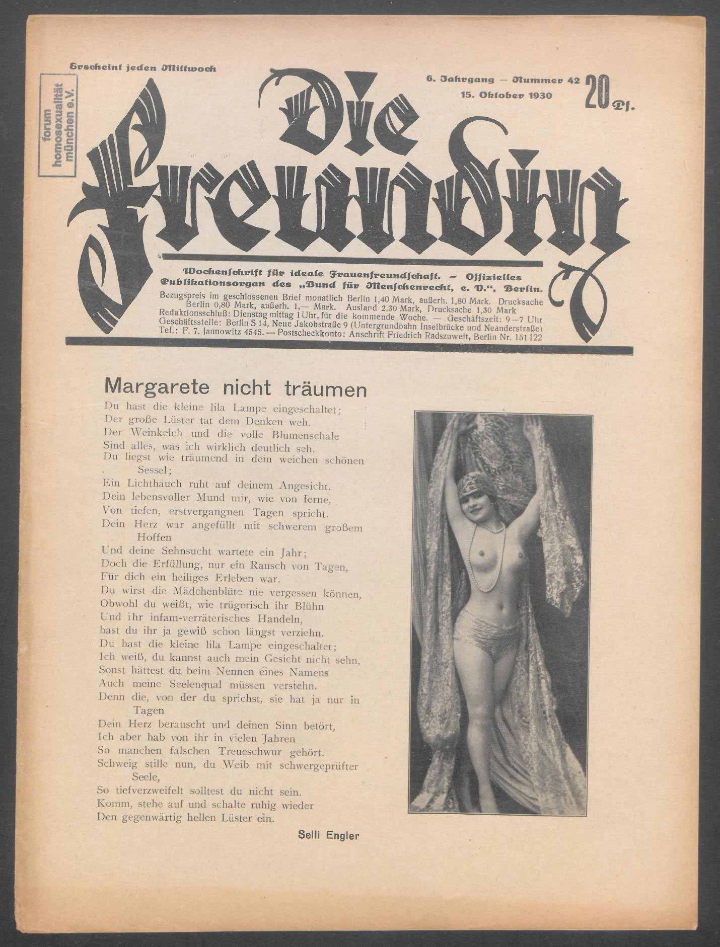 Die Freundin 1930 - Ausgabe 42